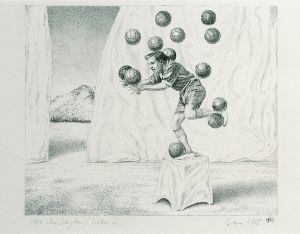 Der Jongleur (Blatt 2 aus der Folge »Zirkus« (JB 0010)), 1986, Jost Braun