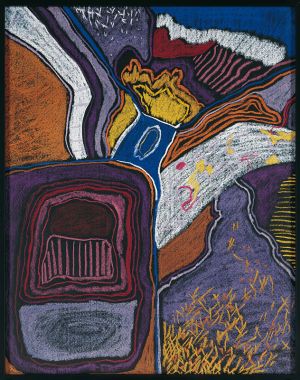 Komposition in Schwarz, 1984, Monika Geilsdorf