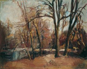 Park im Oktober, 1994, Gert Pötzschig