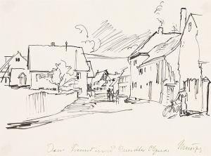Dorfstraße im Vogtland, Walter Münze