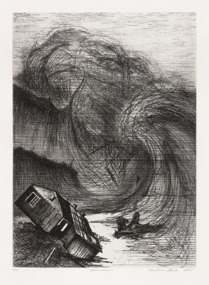 Kaventsmann (aus der Mappe »Die schwarze Zunge – Radierung Fünf«), 2011, Marie Carolin Knoth