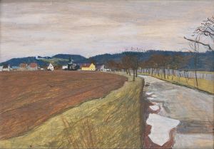 Straße nach Muppberg, 1986, Ingolf Schelhorn