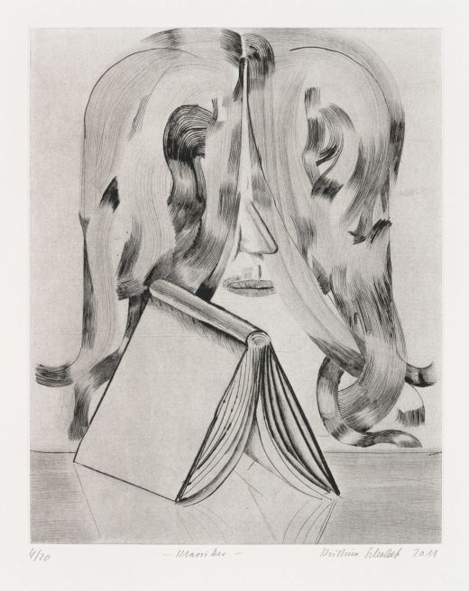 Klassiker (aus der Mappe »Die schwarze Zunge – Radierung Fünf«), 2011, Kristina Schuldt