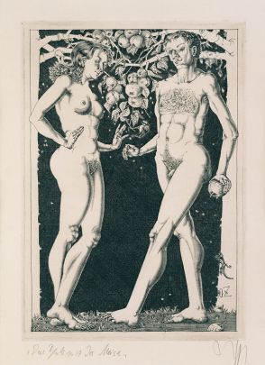 Das Blatt mit der Meise, 1990, Baldwin Zettl