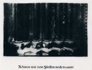 Können wir dem Fürsten noch trauen? aus der Mappe: Blocksberg, 1991, Neo Rauch