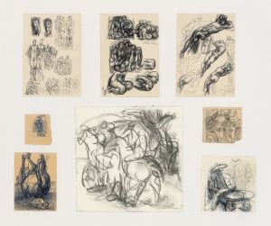 Werkskizzen, 1998, Klaus Schwabe