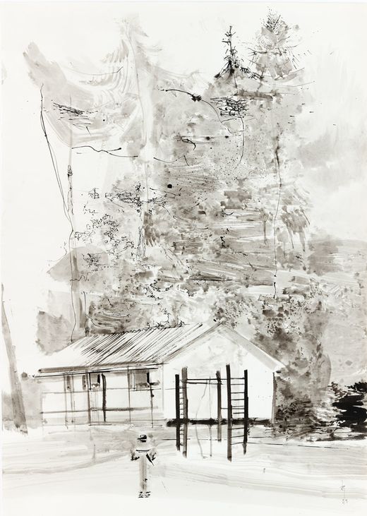 Baumgruppe, nachmittags, 2015, Heinrich Mauersberger