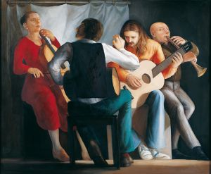 Musizierende, 1979, Andreas Wachter