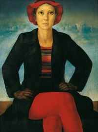 Georg Brendler: Ute, 1980, Oel auf Hartfaser, 93 x 70 cm