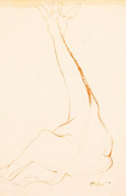 Liegende Giraffe, 1950, Hans-Joachim Förster