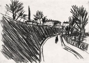 Straße am Bahndamm, 1950, Günter Thiele