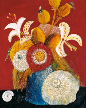 Blumen und kleines Getier, 1990, Angelika Rochhausen