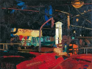Leipzig, nachts VIII, 1998, Annette Schröter
