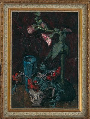 Stilleben mit Malve, 1966, Hans-Peter Hund