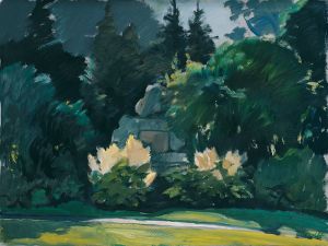 Park in Tierfurt, 1987, Eberhard Löbel
