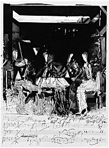 Das Streichquartett (aus dem Mappenwerk »Beethoven«), 2002, Rolf Münzner